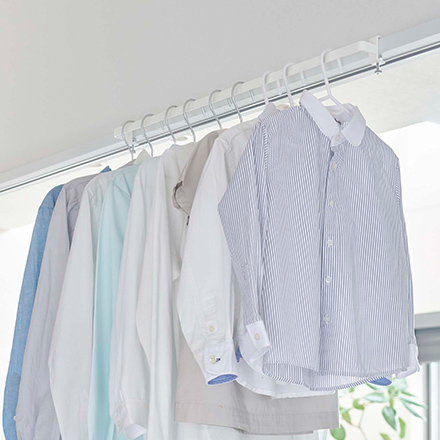 tower タワー 室内物干しハンガーバー ホワイト 5619