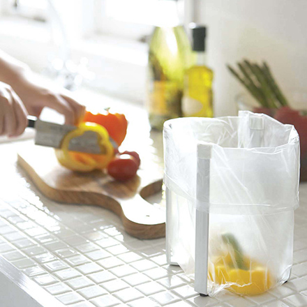 tower タワー キッチンエコシリーズ ポリ袋エコホルダー ブラック 6788