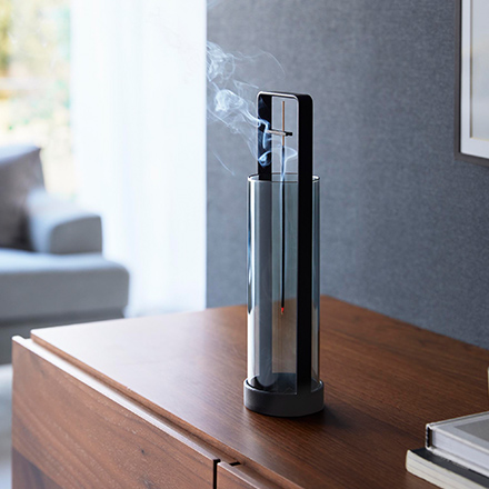 tower タワー お香スタンド 灰飛び防止カバー付き ホワイト 10013