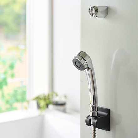 tower タワー 角度が調節できるフィルムフックシャワーホルダー ホワイト 10288