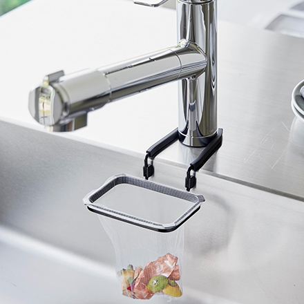 tower タワー 蛇口にかける水切りネットホルダー ホワイト 10515