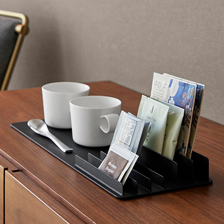 tower タワー 収納スタンド付きトレー ホワイト 10797