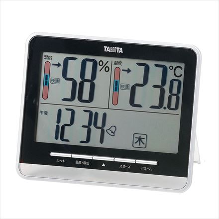 タニタ デジタル温湿度計 ホワイト TT-538WH
