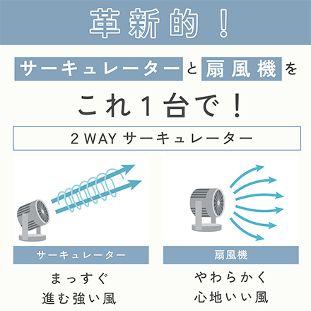 象印マホービン 2WAYサーキュレーター RC-AA30 ホワイト
