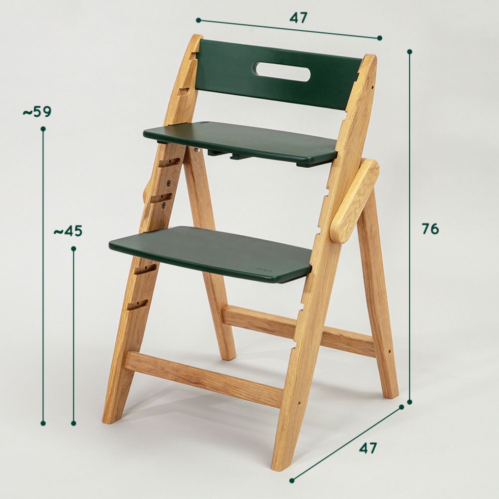 MOJI モジ YIPPY NOVEL イッピーノーブル 木製ベビーチェア ストーン M-YIP01-1