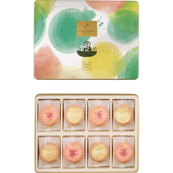 GODIVA ゴディバ ラングドシャクッキーアソートメント 30枚 シャディ100周年 リト＠葉っぱ切り絵 210592 / のし・包装・メッセージカード不可