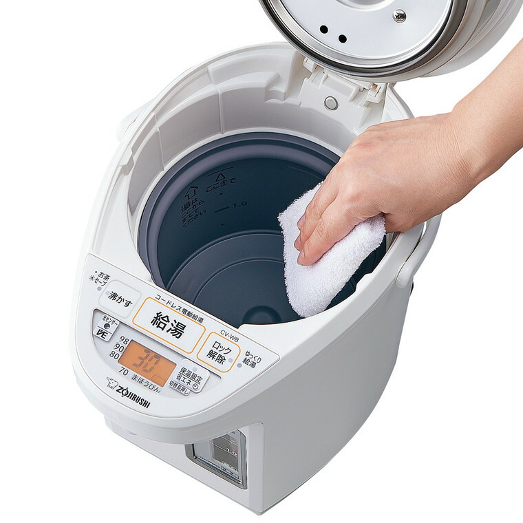 象印 VE電気まほうびん 2.2L 優湯生 マイコン沸とう ホワイト CV-WB22-WA