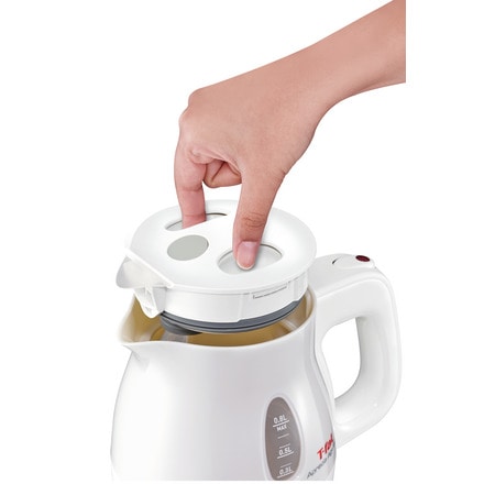 ティファール T-fal 電気ケトル kettle アプレシア エージー・プラス ロック 0.8L （ホワイト）
