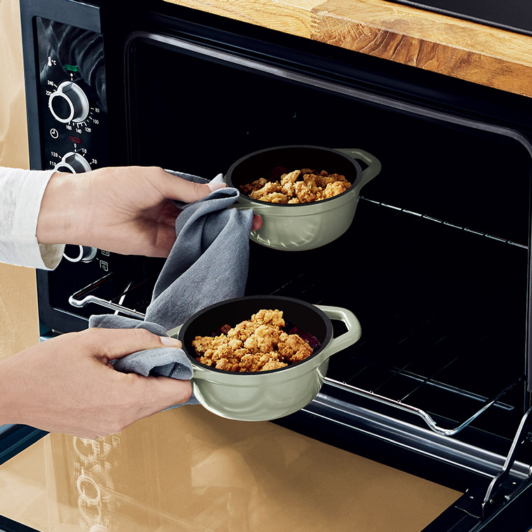 ティファール T-fal キャストライン エアココット セージグリーン ミニココット11cm セット2 E267S2 2個セット オーブン専用