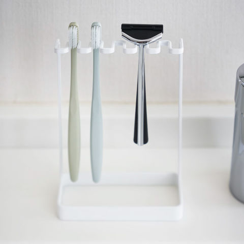 山崎実業 公式 tower 歯ブラシスタンド ５連 タワー ブラック 4699