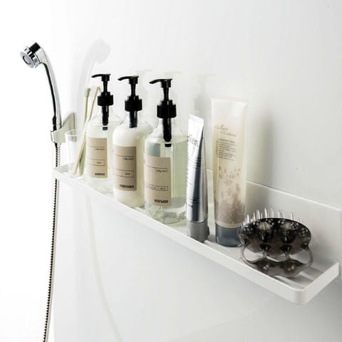 山崎実業 公式 tower マグネットバスルームラック タワー ロング ブラック 4859