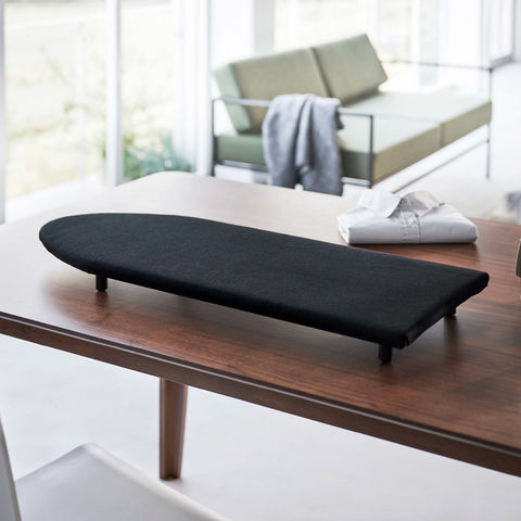 山崎実業 公式 tower 卓上脚付き 舟型アイロン台 タワー ブラック 5784