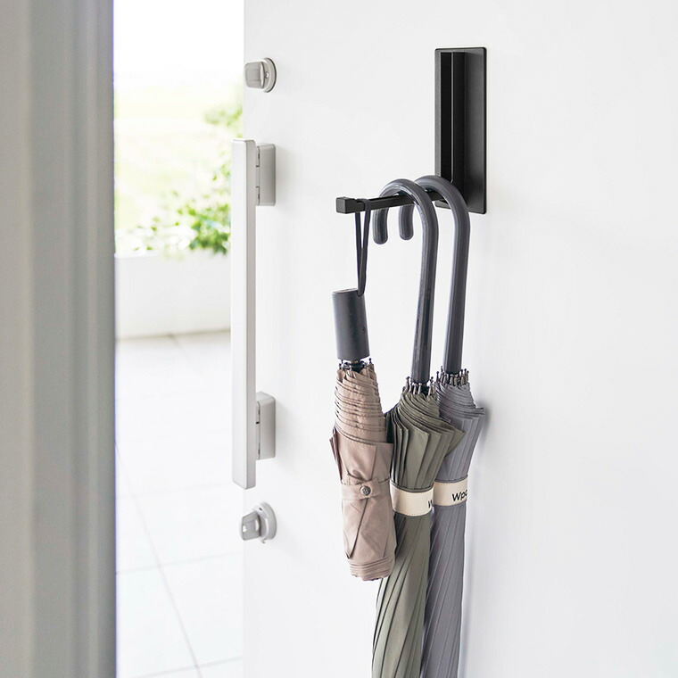 山崎実業 公式 tower マグネット折り畳みハンガー タワー ブラック 5988