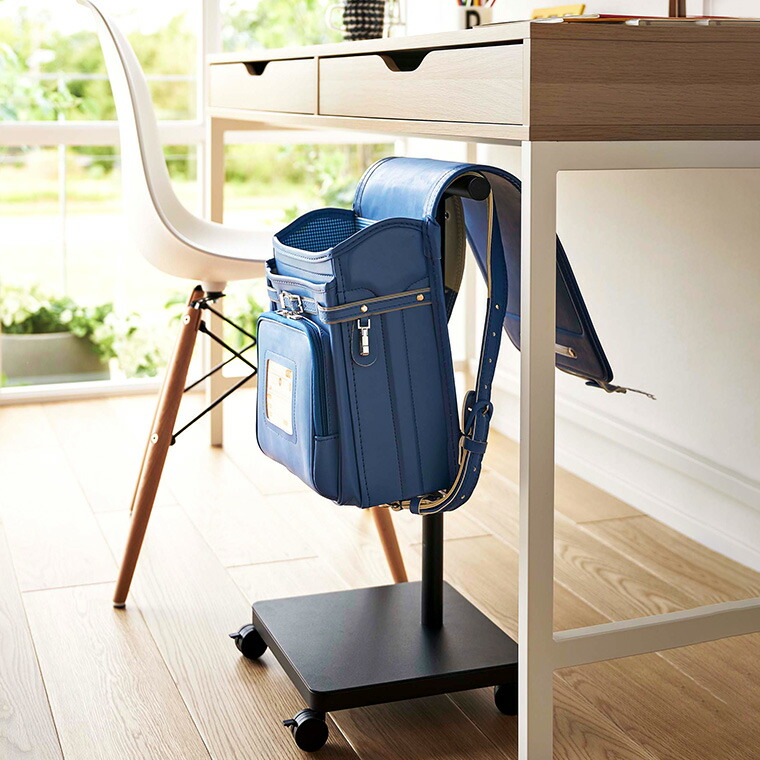 山崎実業 公式 smart ランドセル収納ワゴン スマート ランドセルハンガー ブラック 5833