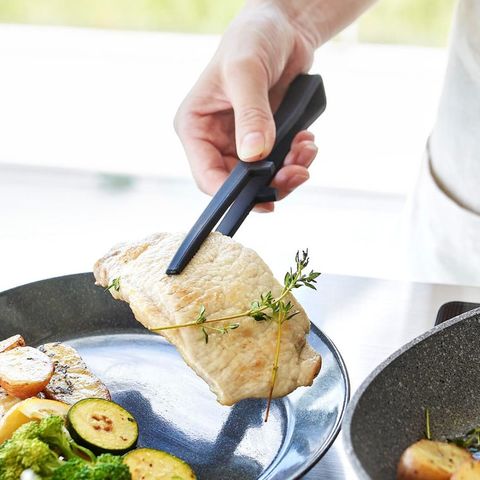 山崎実業 公式 tower 公式 シリコーン菜箸トング タワー S 20cm ブラック 1599