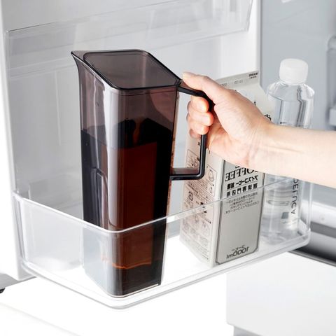 山崎実業 公式 tower 公式 ハンドル付き冷水筒 タワー 1.2L ブラック 1647