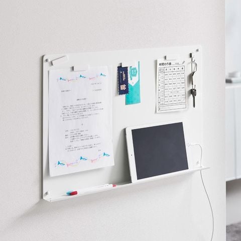 山崎実業 公式 tower ウォールプリントボード タワー ブラック 1896