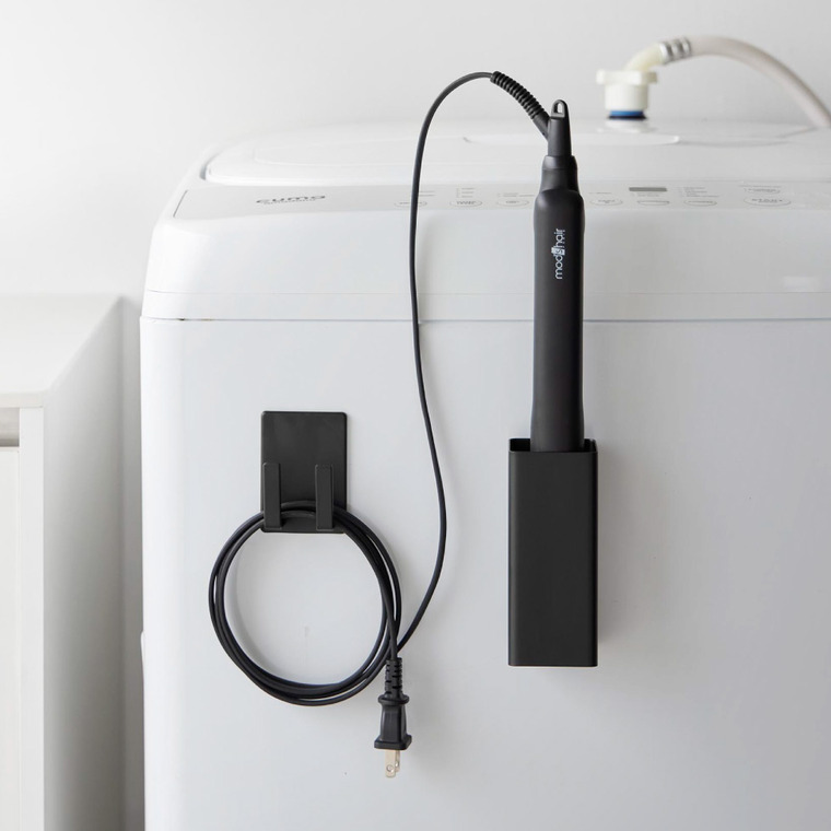 tower マグネットヘアーアイロン&コードホルダー タワー 山崎実業 10527 10528 / ホワイト