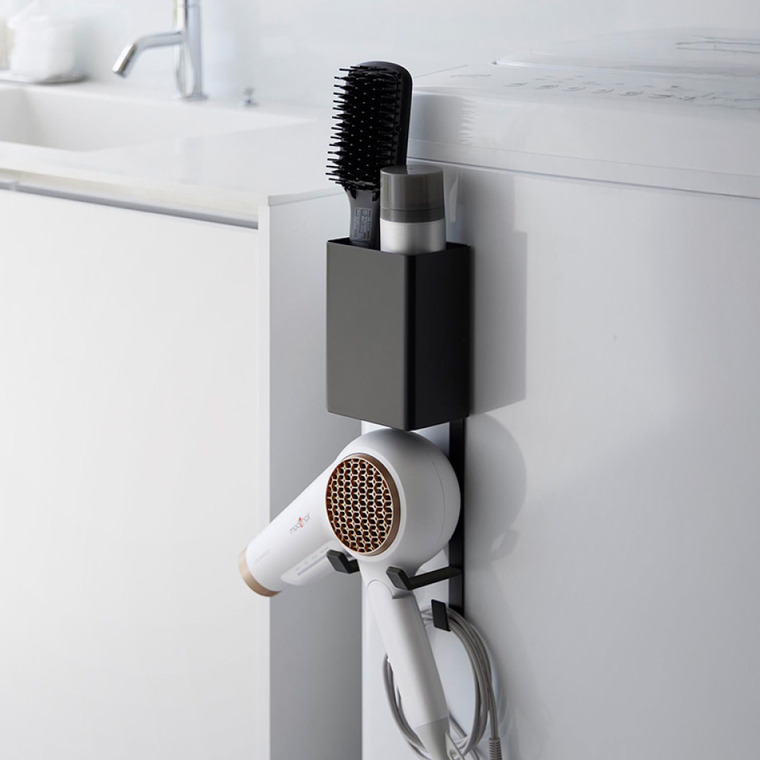 tower マグネットドライヤー&ヘアーアイロンホルダー タワー 山崎実業 10547 10548 / ホワイト