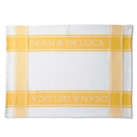 DEAN & DELUCA　ティータオル　イエロー