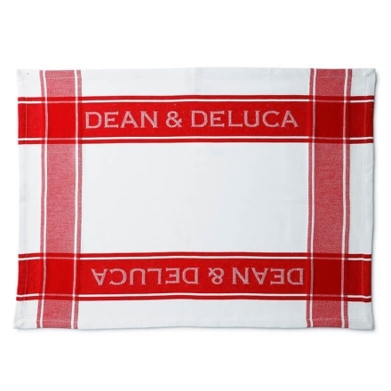 DEAN & DELUCA　ティータオル　レッド