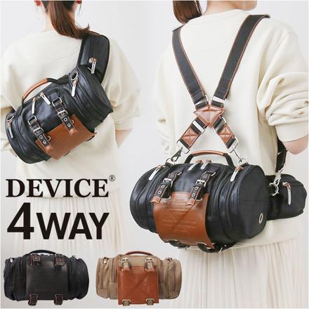 DEVICE WORK 4Way ヒップバッグ ヒップバッグ ブラック