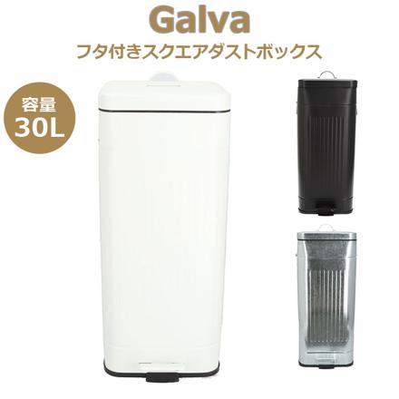 GaLva ガルバ スクエアダストボックス 30L ダストボックス マットホワイト