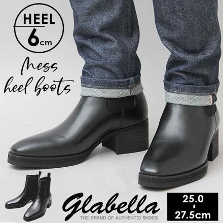 gLabeLLa HeeL-Up CheLSea BootS gLbb-176 Sサイズ(25.0-25.5cM) BLACK-A