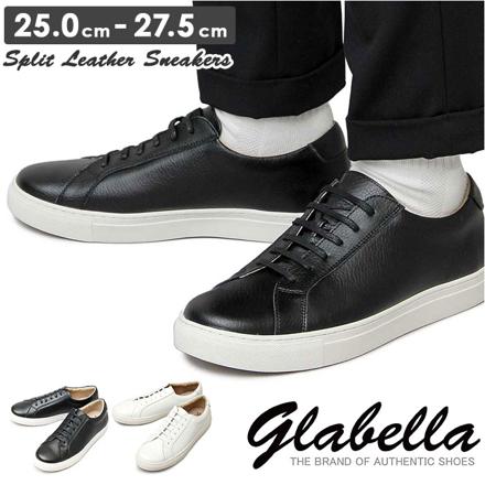 gLabeLLa SpLit Leather SneakerS Mサイズ(26.0-26.5cM) BLACK