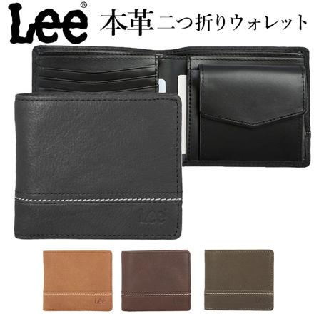 Lee リー 0520529 二つ折り財布 二つ折り財布 BLack