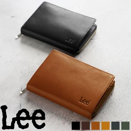 Lee リー イタリアン レザー ウォレット 二つ折り財布 チョコ