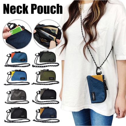 マルチネックポーチ ナイロンXフェイクスエード/KH