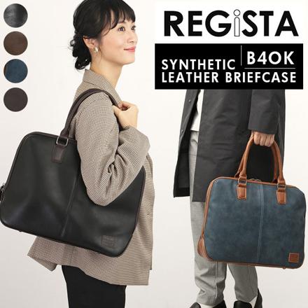 SYNTHETIC LEATHER BRIEFCASE ビジネスバッグ BLACK