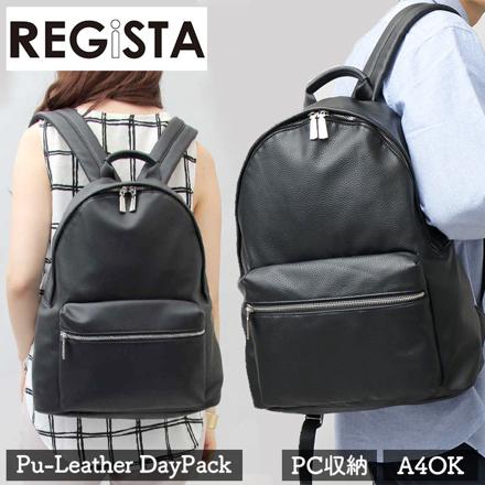 REGiSTA Pu-Leather DayPack リュック BLACK-A