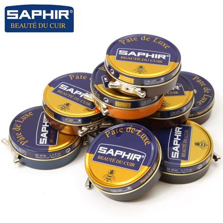 サフィール SAPHIR ルボウ ビーズワックスポリッシュ 50ML 01.ブラック