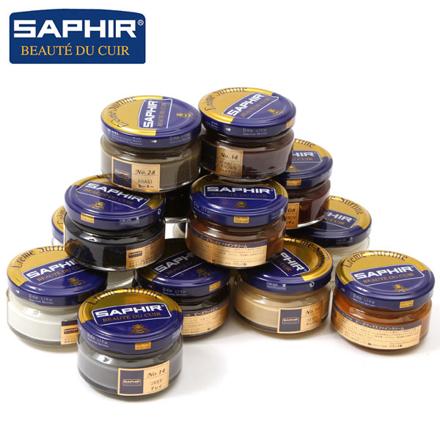 サフィール SAPHIR ルボウ ビーズワックスファインクリーム 50ML 01.ブラック