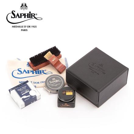 サフィールノワール SAPHIR NOIR DELUXE HIGH SHINE SET デラックスハイシャインセット 靴磨きセット ブラック