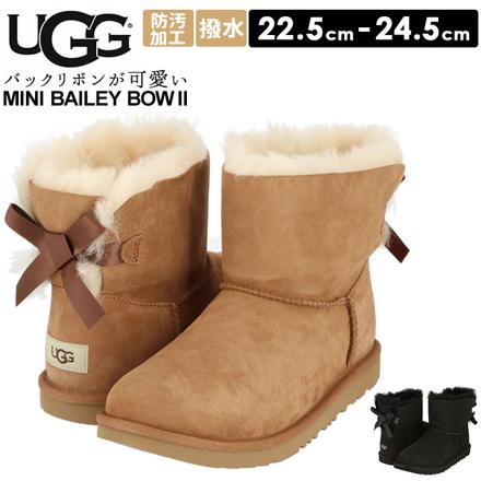 UGG アグ MINI BAILEY BOW II US6 BLack