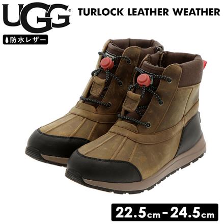 UGG アグ TURLOCK LEATHER WEATHER US5 WaLnut