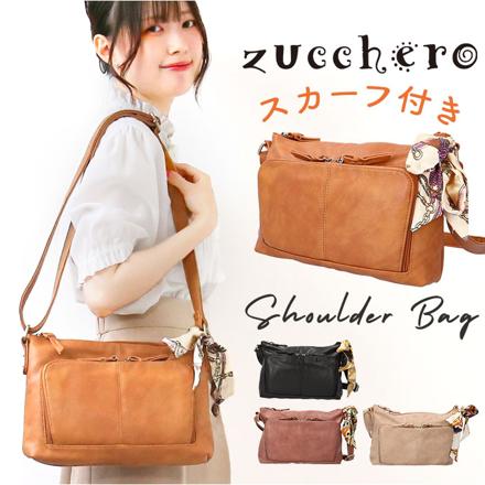 zucchero ズッケロ 48900y ショルダーバッグ スカーフ付 ピンク