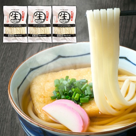 築地ばんや 讃岐のうどん 普通麺 900g(300g×3袋)×1個入 メーカー 問屋直送|うどん 生 袋麺 3人前 さぬき 讃岐 なまうどん