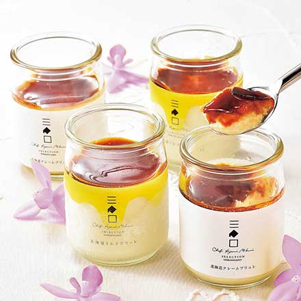 三國推奨 北海道クレームブリュレ2種4本セット