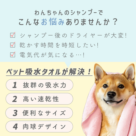 MILASIC ペット用タオル ベージュ TN-PWAL-BG