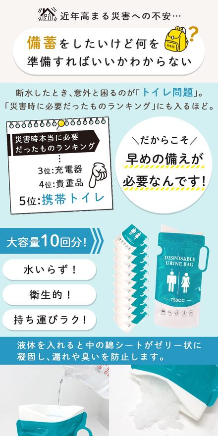 mitas 携帯トイレ 10回分 ブルー TN-EYTT-SB