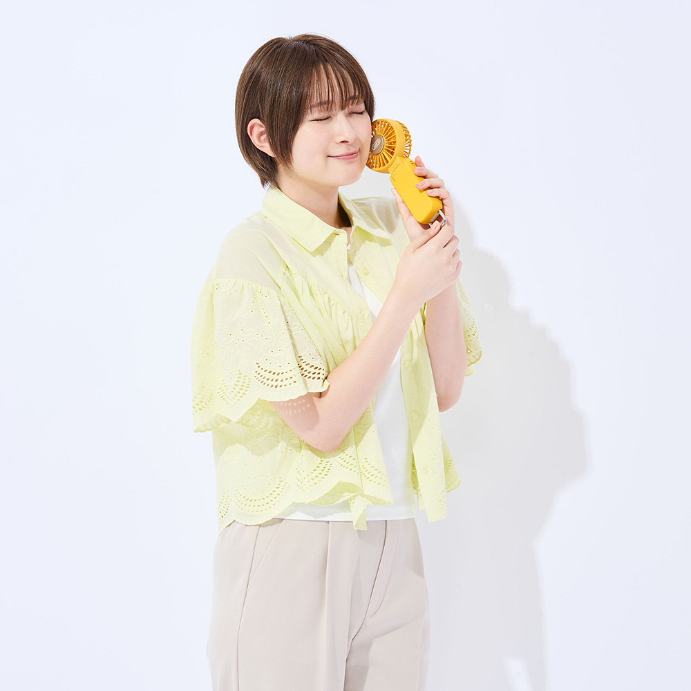 【2026年最新モデル】 Toffy ひんやりダブルブレードファン HFN7-CAY カナリアイエロー