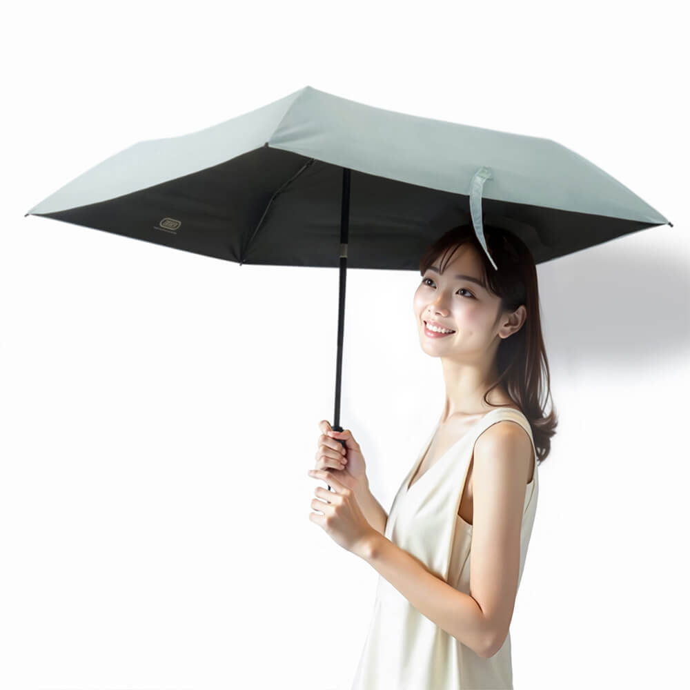 Toffy 55cmオールウェザーUV自動開閉傘 スモーキーリーフ HUL2-SML