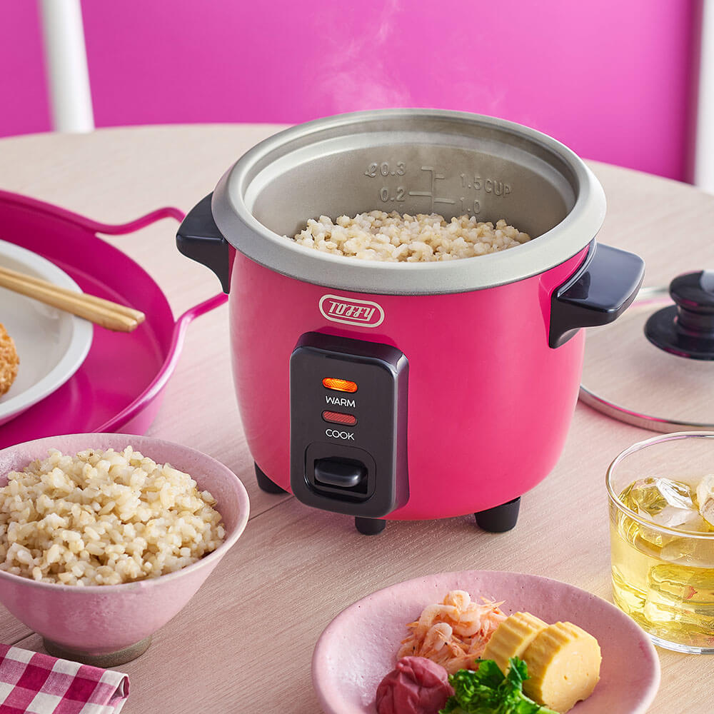 Toffy ミニ炊飯器 チェリーピンク K-HRC1-CPK