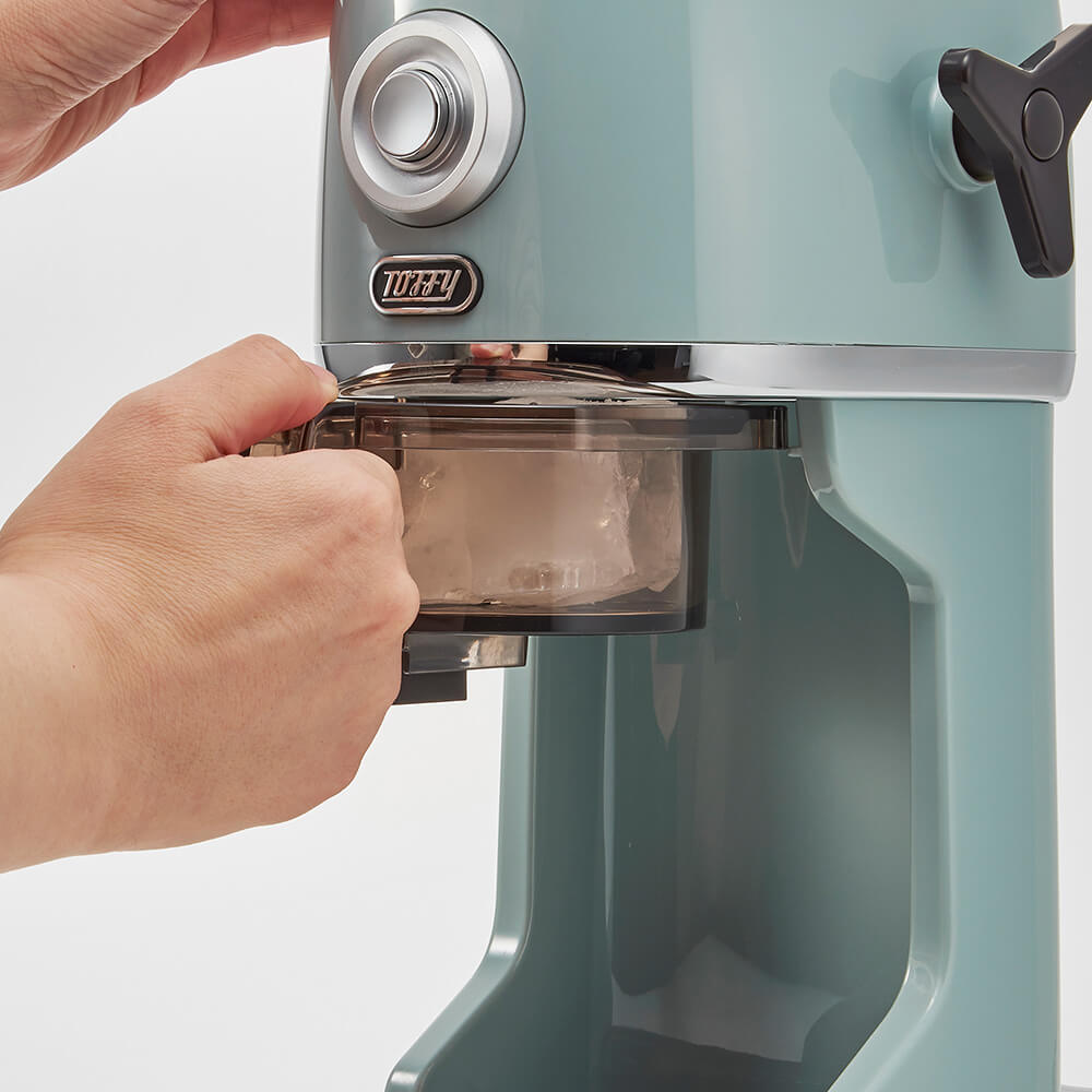 Toffy コンパクト電動ふわふわかき氷器 K-IS16-PA ペールアクア
