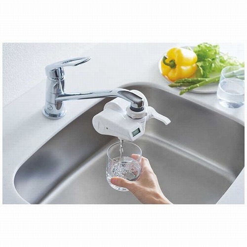 蛇口取付型浄水器 除去対象19物質 有機フッ素化合物 PFOS/PFOA除去対応 ホワイト パナソニック TK-CJ24-W