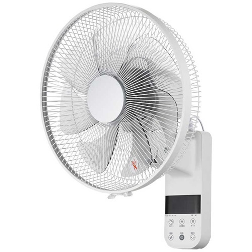 壁掛扇風機 DCモーター搭載 リモコン付き ホワイト シィーネット CKDF308WH